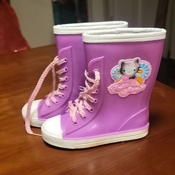 Hell Kitty rain boots with warm inside - Picture 1 of 6